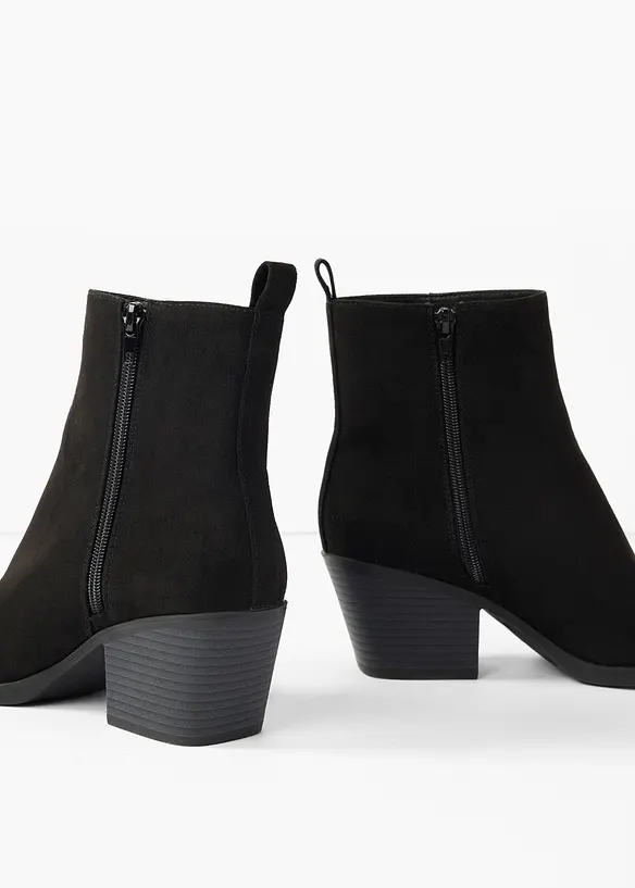Bottines santiags &agrave; talon carr&eacute;, bonprix