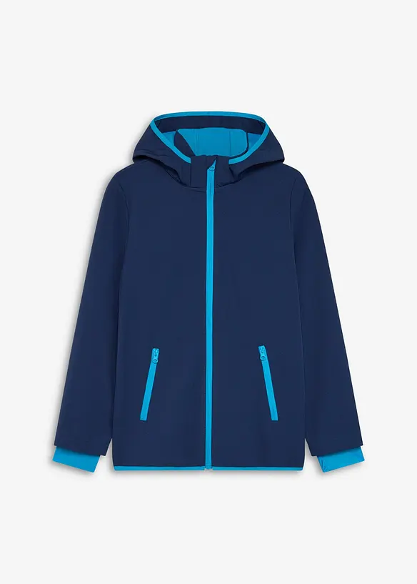 Veste softshell coupe-vent &agrave; capuche amovible, bonprix