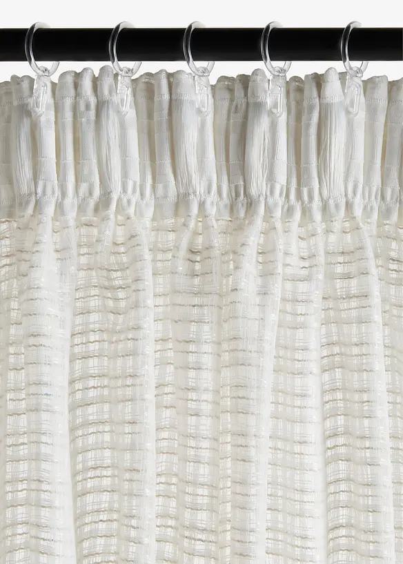 Voilage &agrave; texture tiss&eacute;e (1&nbsp;pce), bonprix