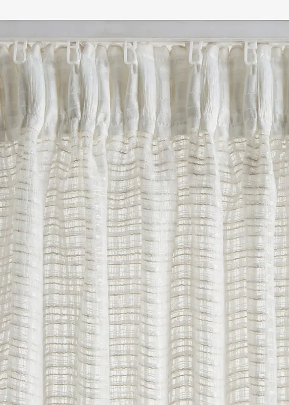 Voilage &agrave; texture tiss&eacute;e (1&nbsp;pce), bonprix