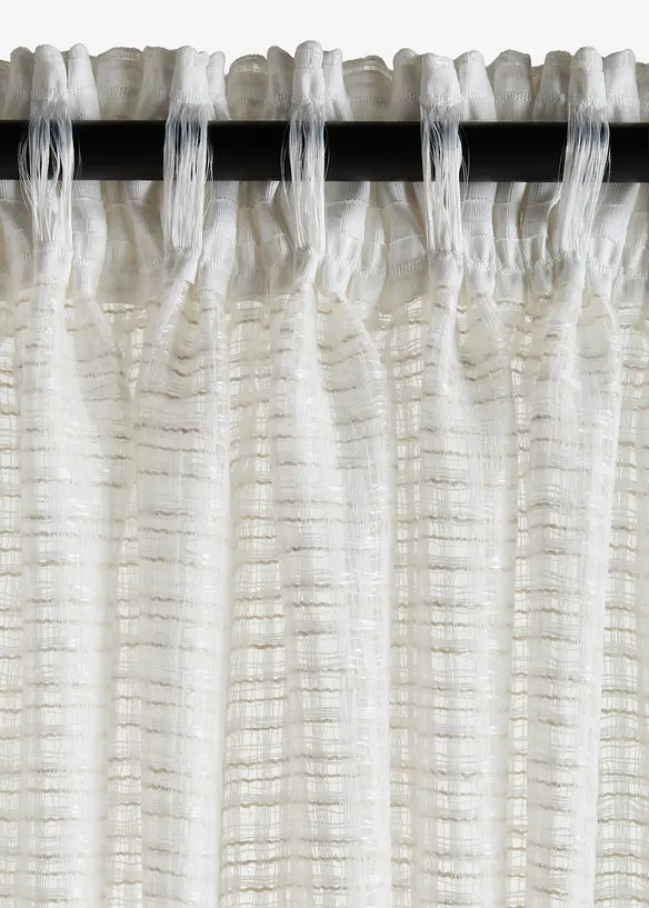 Voilage &agrave; texture tiss&eacute;e (1&nbsp;pce), bonprix
