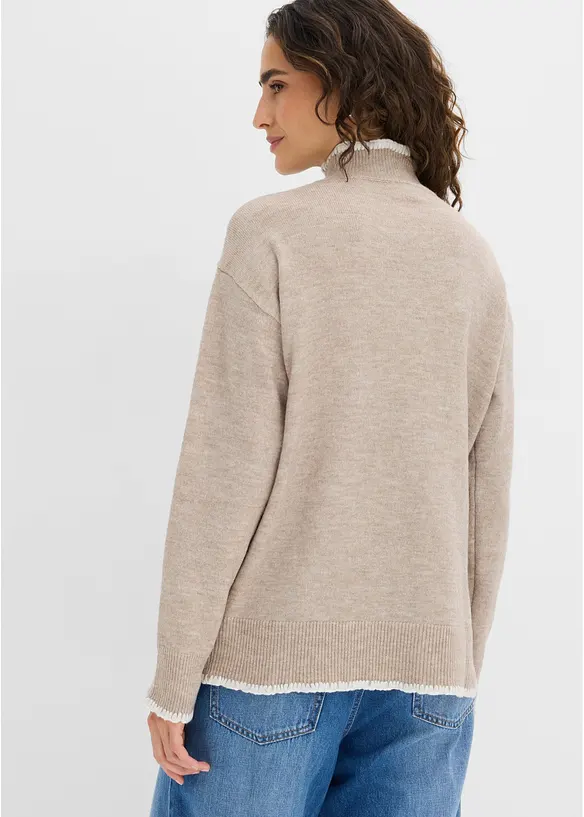 Pull &agrave; col montant, bonprix