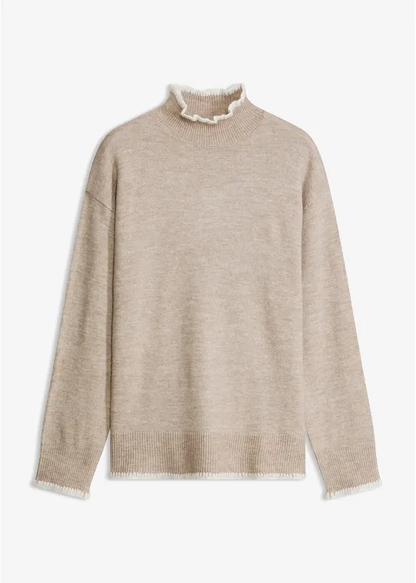 Pull &agrave; col montant, bonprix