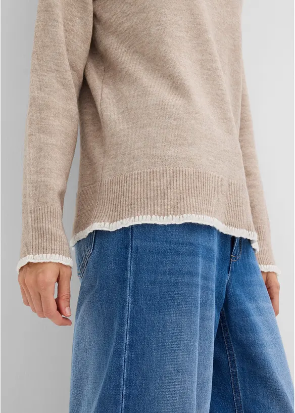 Pull &agrave; col montant, bonprix