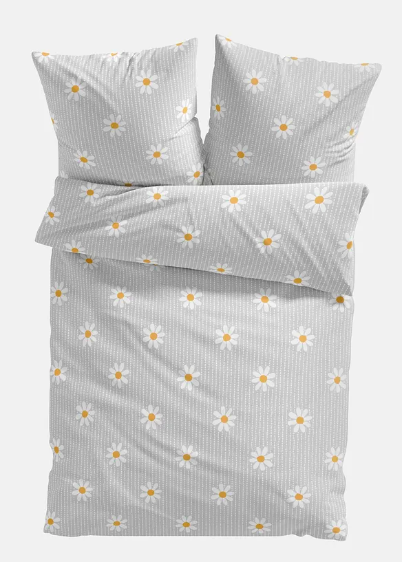 Parure de lit en coton m&eacute;lang&eacute;, bonprix
