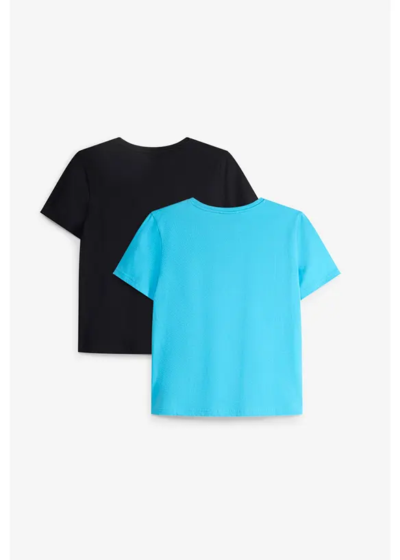 Lot de 2&nbsp;T-shirts 100% coton, bonprix