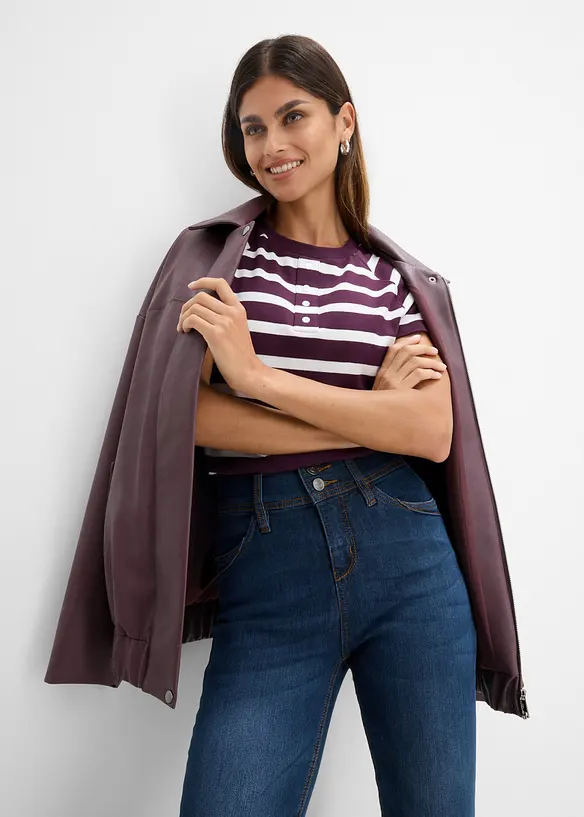 Jean slim taille haute, extensible, bonprix