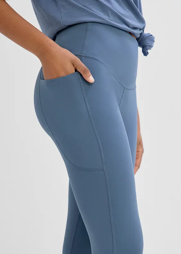 Komfort Sport-Leggings mit Handytasche, schnelltrocknend, bonprix