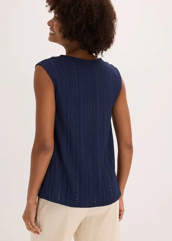 Top en broderie anglaise, bonprix