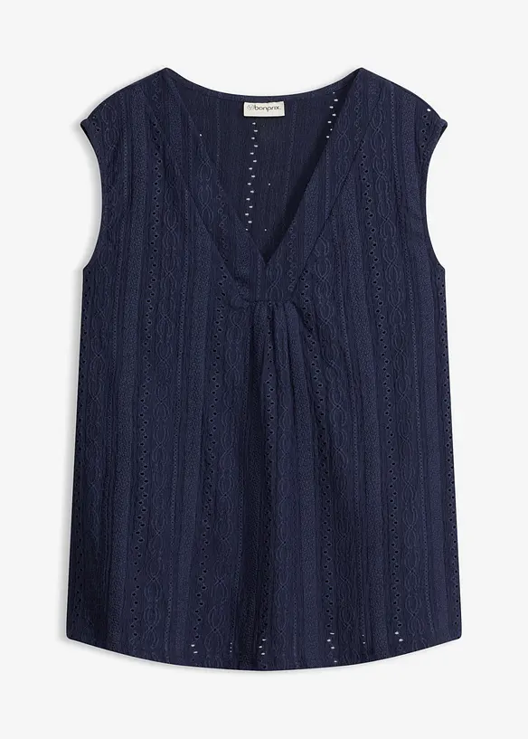Top en broderie anglaise, bonprix