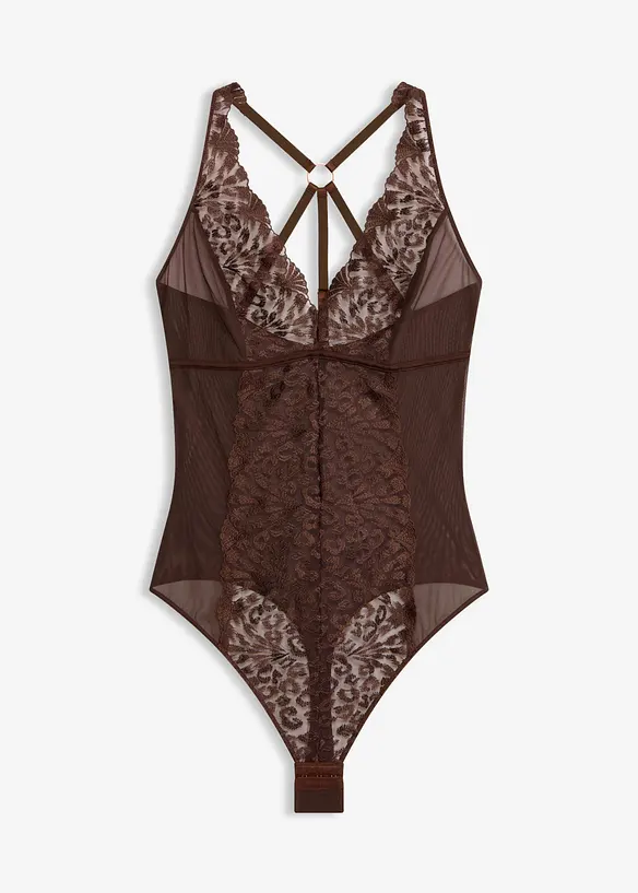 Body-string brod&eacute;, sans armatures, bonprix