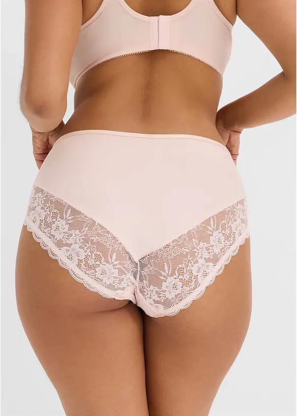 Maxislip mit zarter Spitze (2er Pack), bonprix