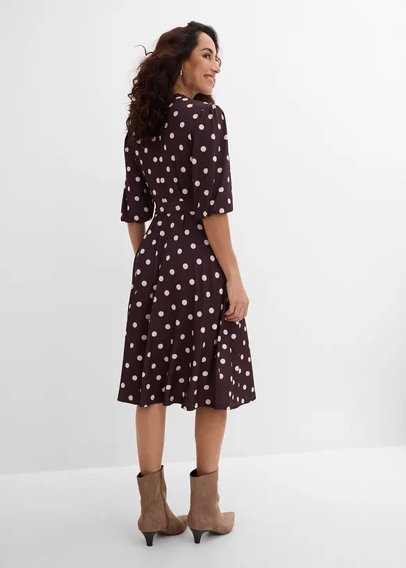 Robe en jersey avec lien &agrave; nouer, bonprix