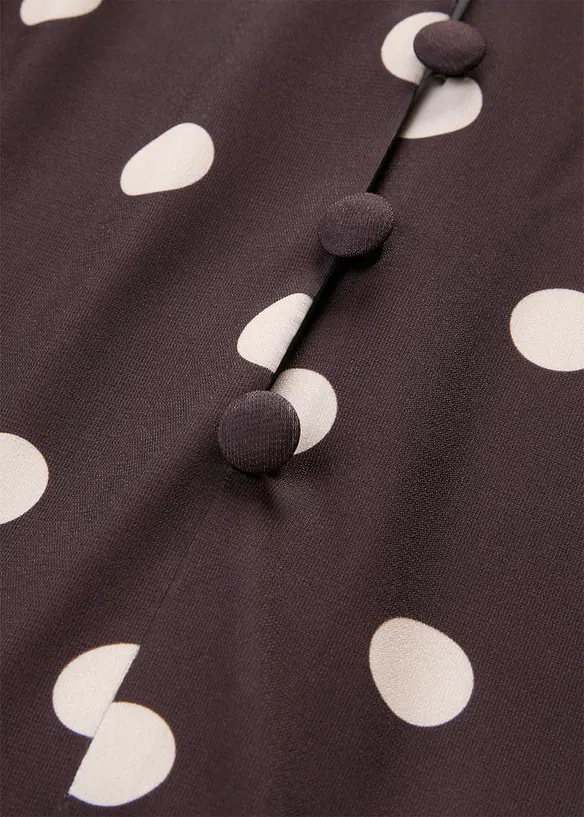 Robe en jersey avec lien &agrave; nouer, bonprix