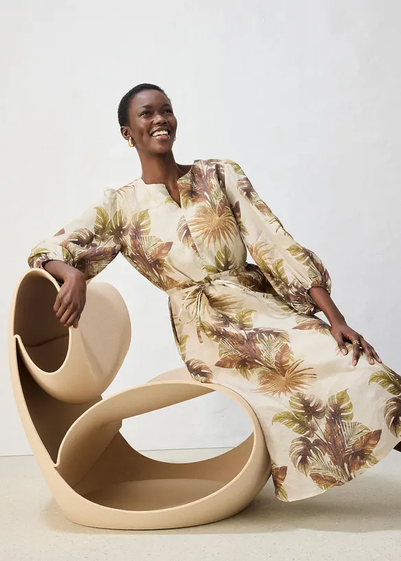 Maxikleid aus Ramie, bonprix