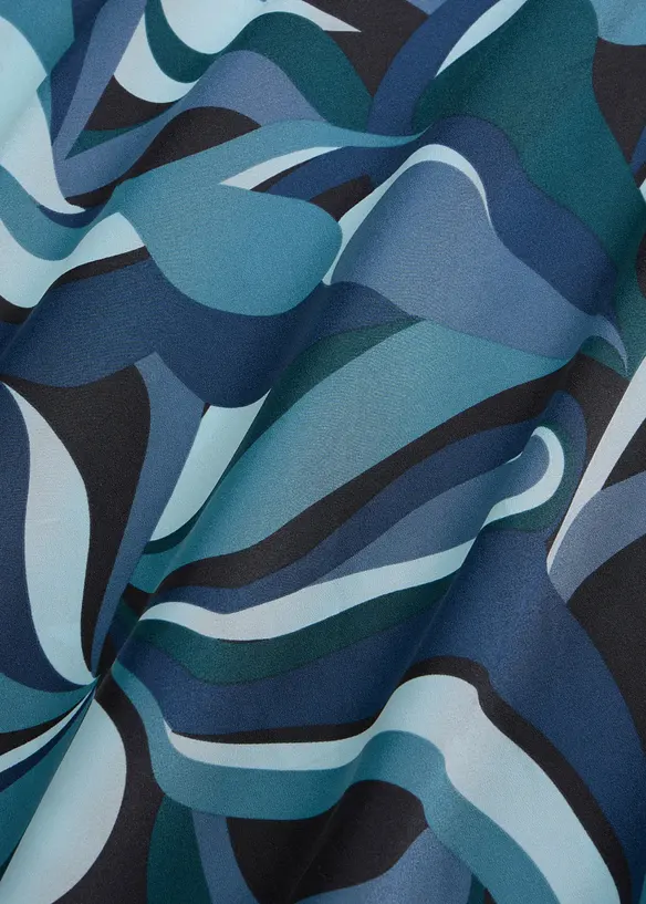 Midirock aus flie&szlig;endem Satin, bonprix