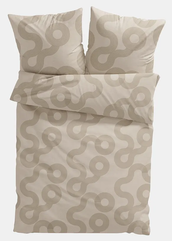 Parure de lit en coton m&eacute;lang&eacute;, bonprix