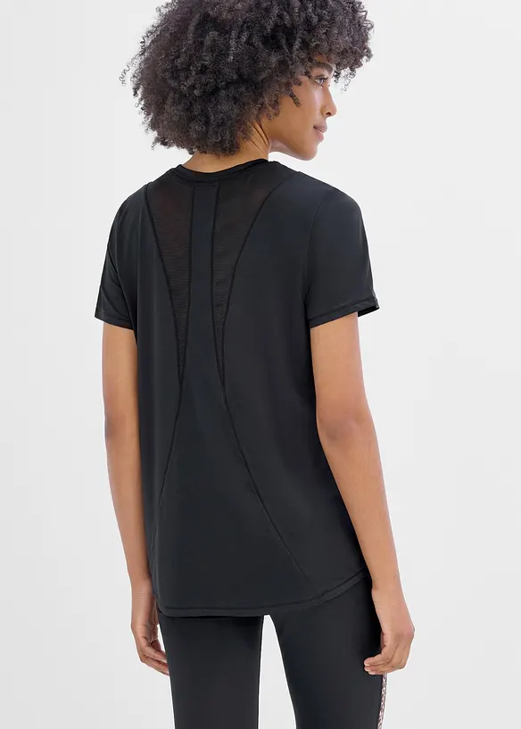 Top de sport l&eacute;ger &agrave; empi&egrave;cement mesh, s&eacute;chage rapide, bonprix
