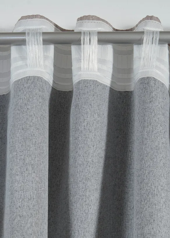 Jacquard Verdunkelungsvorhang mit leichtem Glanzeffekt (1er Pack), bonprix