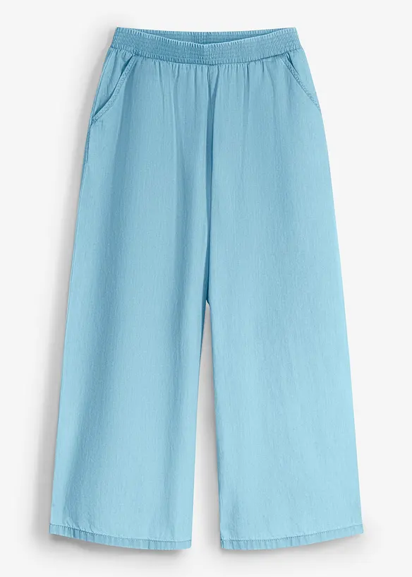 Jupe-culotte 100% coton &agrave; taille &eacute;lastiqu&eacute;e, bonprix