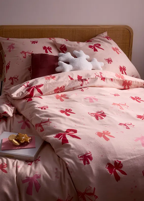 Parure de lit en flanelle de coton m&eacute;lang&eacute;, bonprix