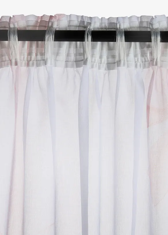 Gardine mit feiner Struktur und recyceltem Polyester (1er Pack), bonprix