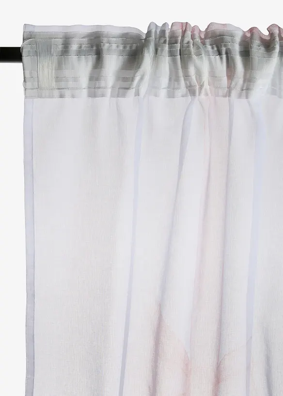 Gardine mit feiner Struktur und recyceltem Polyester (1er Pack), bonprix