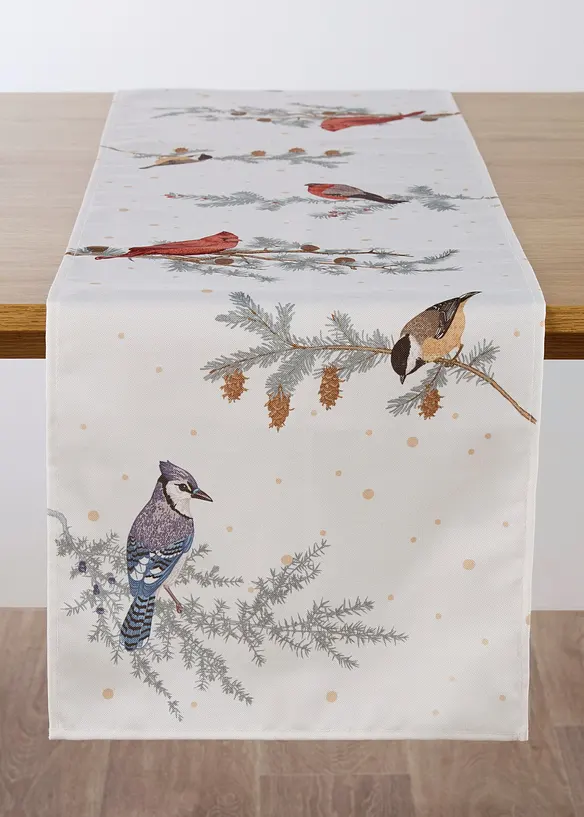 Tischl&auml;ufer mit Winterv&ouml;geln, bonprix
