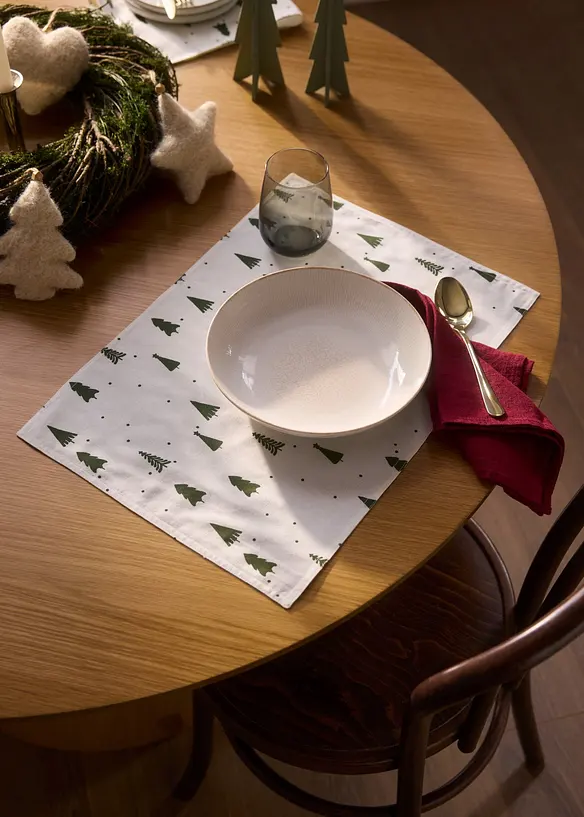 Tischsets aus Bio-Baumwolle (4er Pack), bonprix