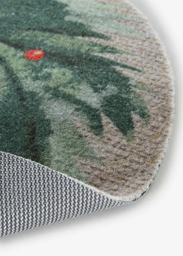 Paillasson rond lavable &agrave; motif de No&euml;l, bonprix
