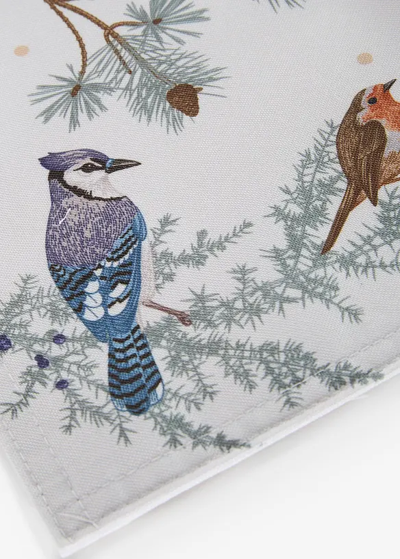 Tischsets mit Winterv&ouml;geln (2er Pack), bonprix