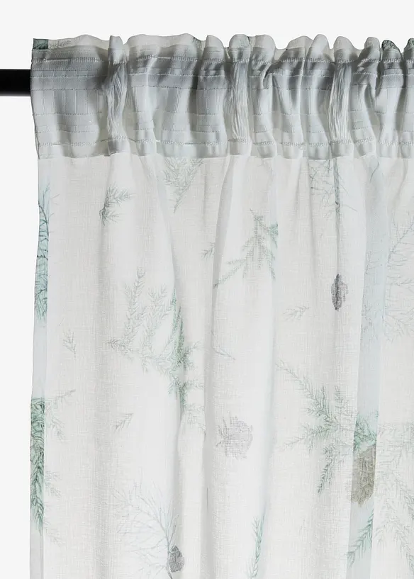Gardine mit feiner Struktur und recyceltem Polyester (1er Pack), bonprix