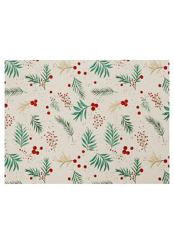 Paillasson lavable &agrave; motif de No&euml;l, bonprix