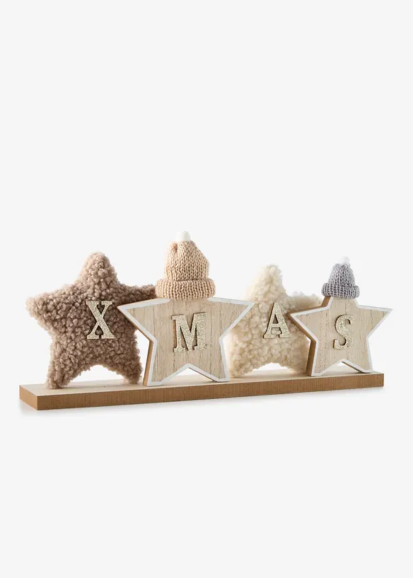 Objet d&eacute;co XMAS avec &eacute;toiles en peluche, bonprix