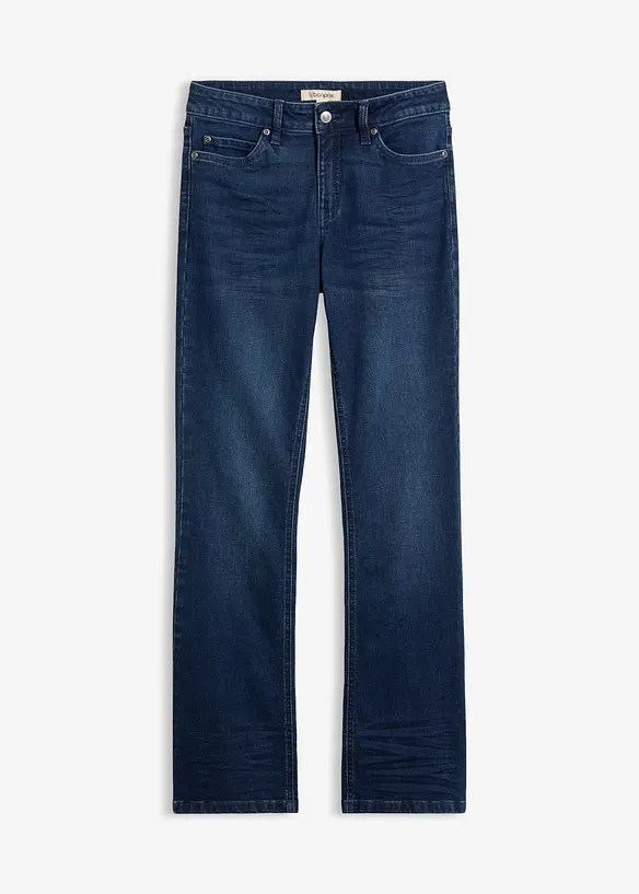 Jean bootcut taille mi-haute, extensible, bonprix