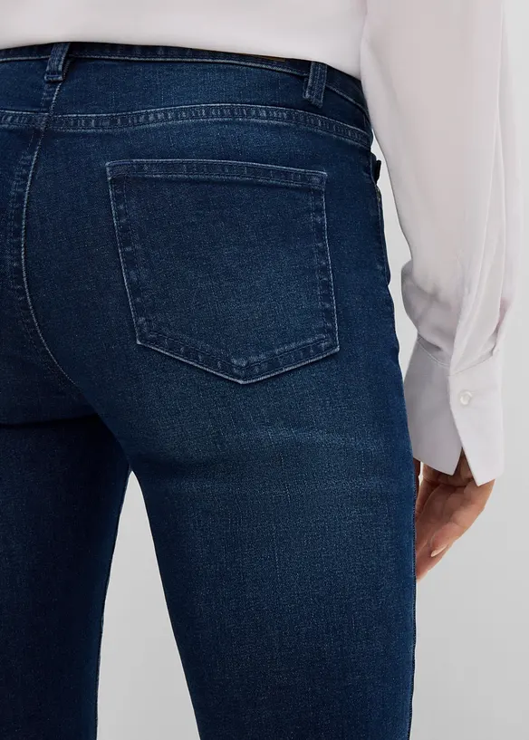 Jean bootcut taille mi-haute, extensible, bonprix