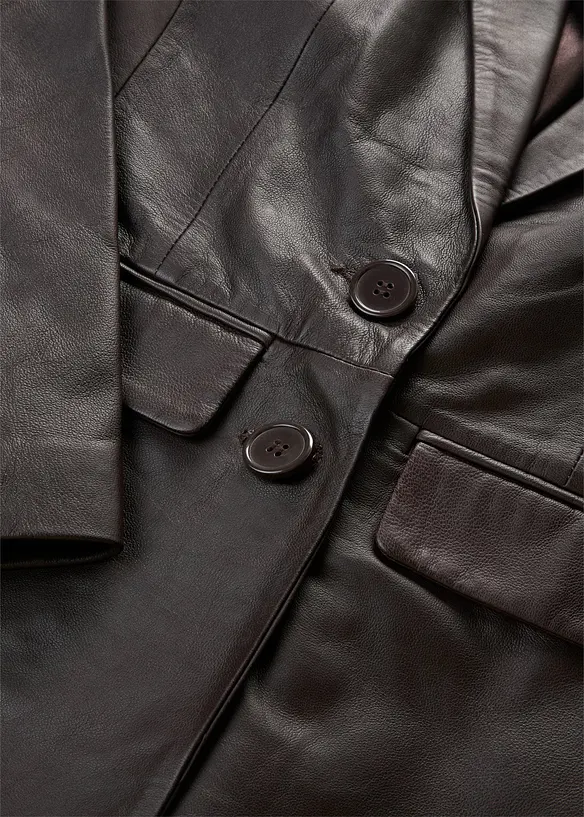 Blazer en cuir d&rsquo;agneau nappa, bonprix