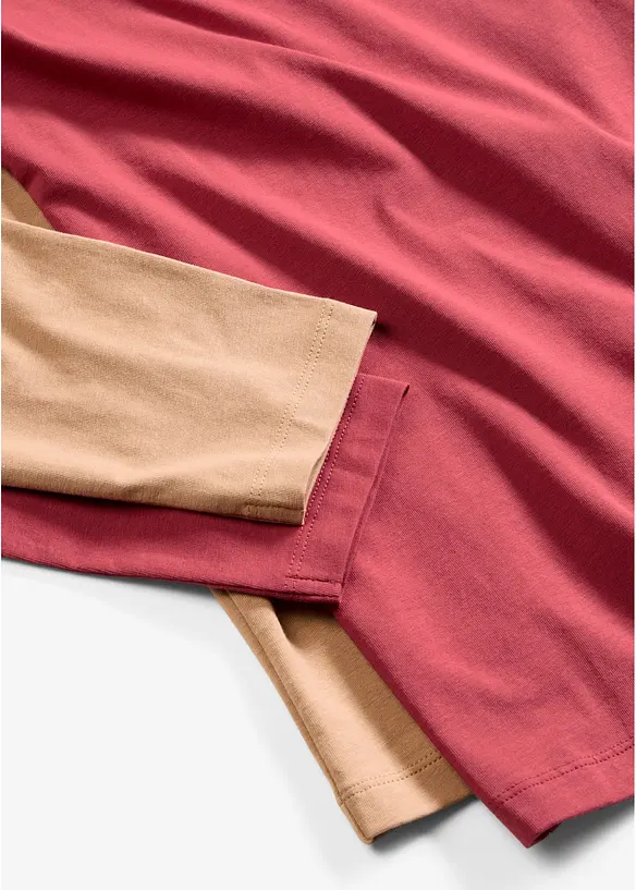 Slim-Fit Shirt mit reiner Bio-Baumwolle (2er Pack), bonprix