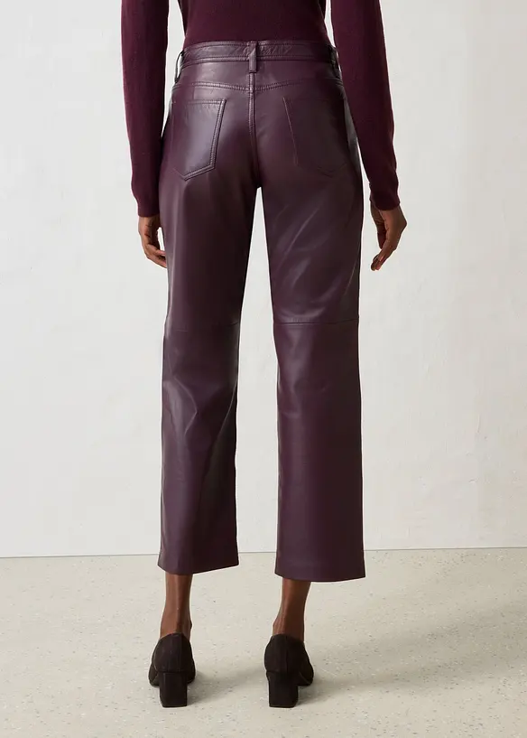 Pantalon en cuir d&rsquo;agneau nappa, bonprix