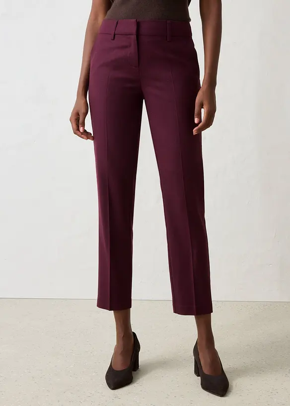 Schmale Hose mit weichem Wollanteil, bonprix