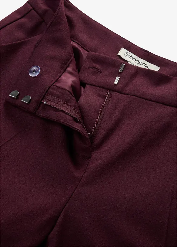 Schmale Hose mit weichem Wollanteil, bonprix