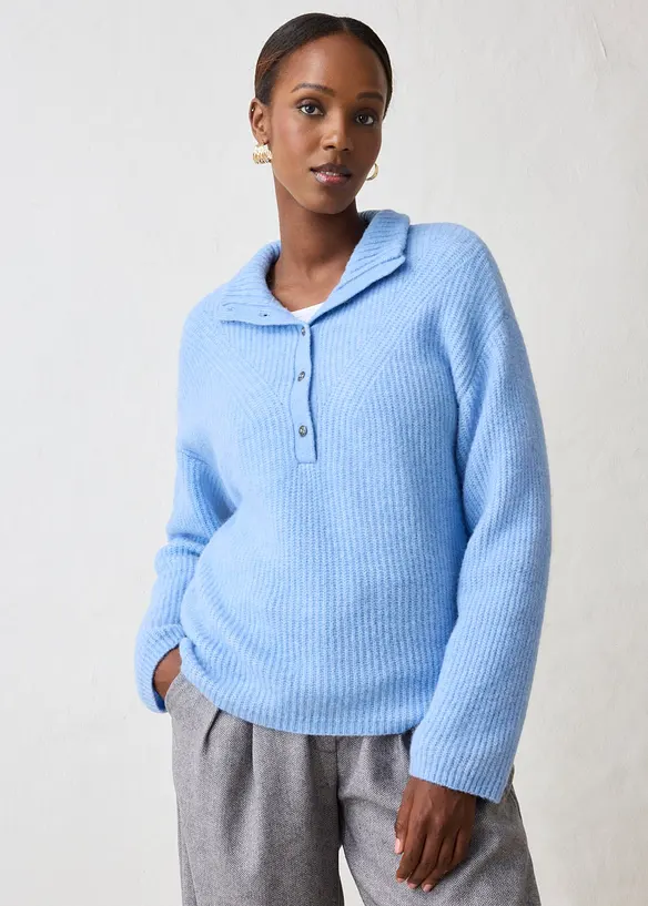 Oversize-Wollpullover mit Alpaka, bonprix