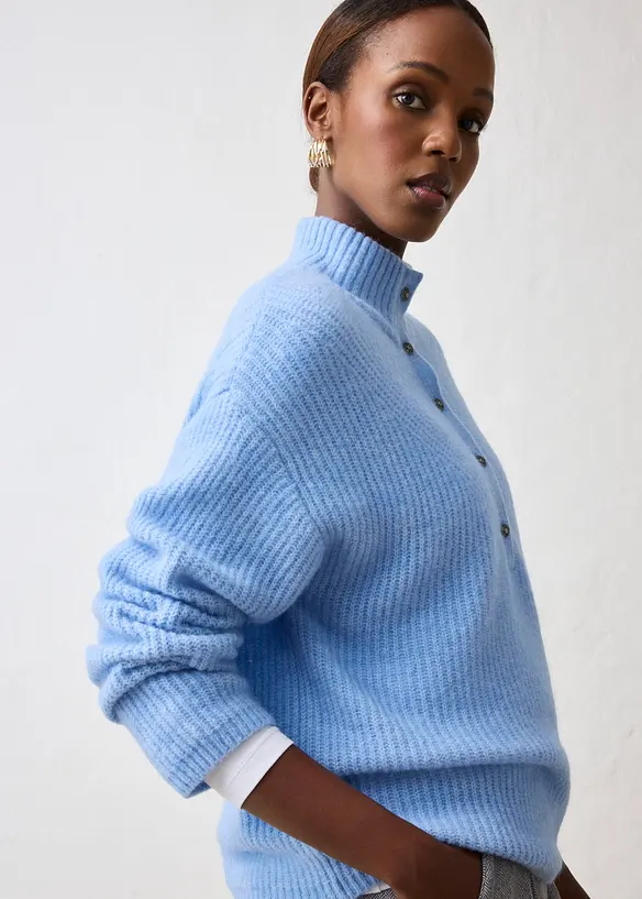 Oversize-Wollpullover mit Alpaka, bonprix