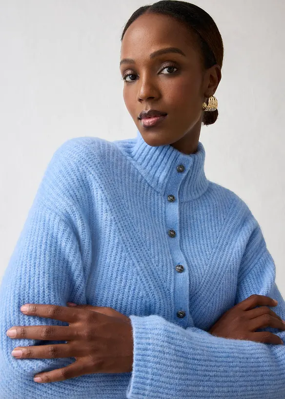 Oversize-Wollpullover mit Alpaka, bonprix