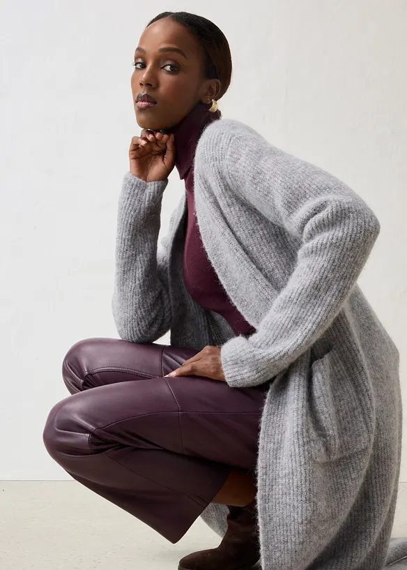 Strickmantel mit Alpaka, bonprix
