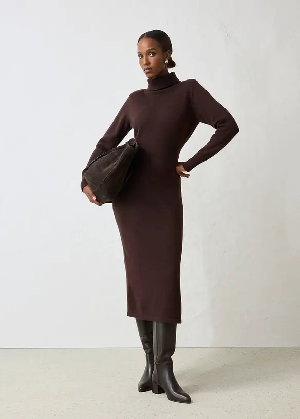 Strickkleid aus Merinowolle, bonprix