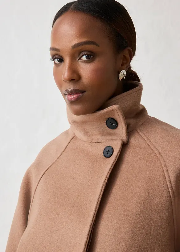 Jacke mit weichem Wollanteil, bonprix