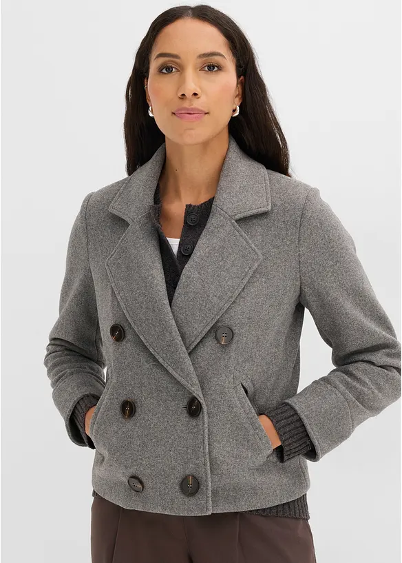 Kurze Jacke in Wolloptik, bonprix