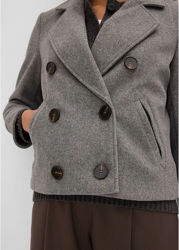 Kurze Jacke in Wolloptik, bonprix