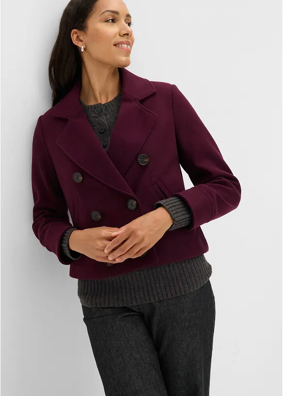 Kurze Jacke in Wolloptik, bonprix